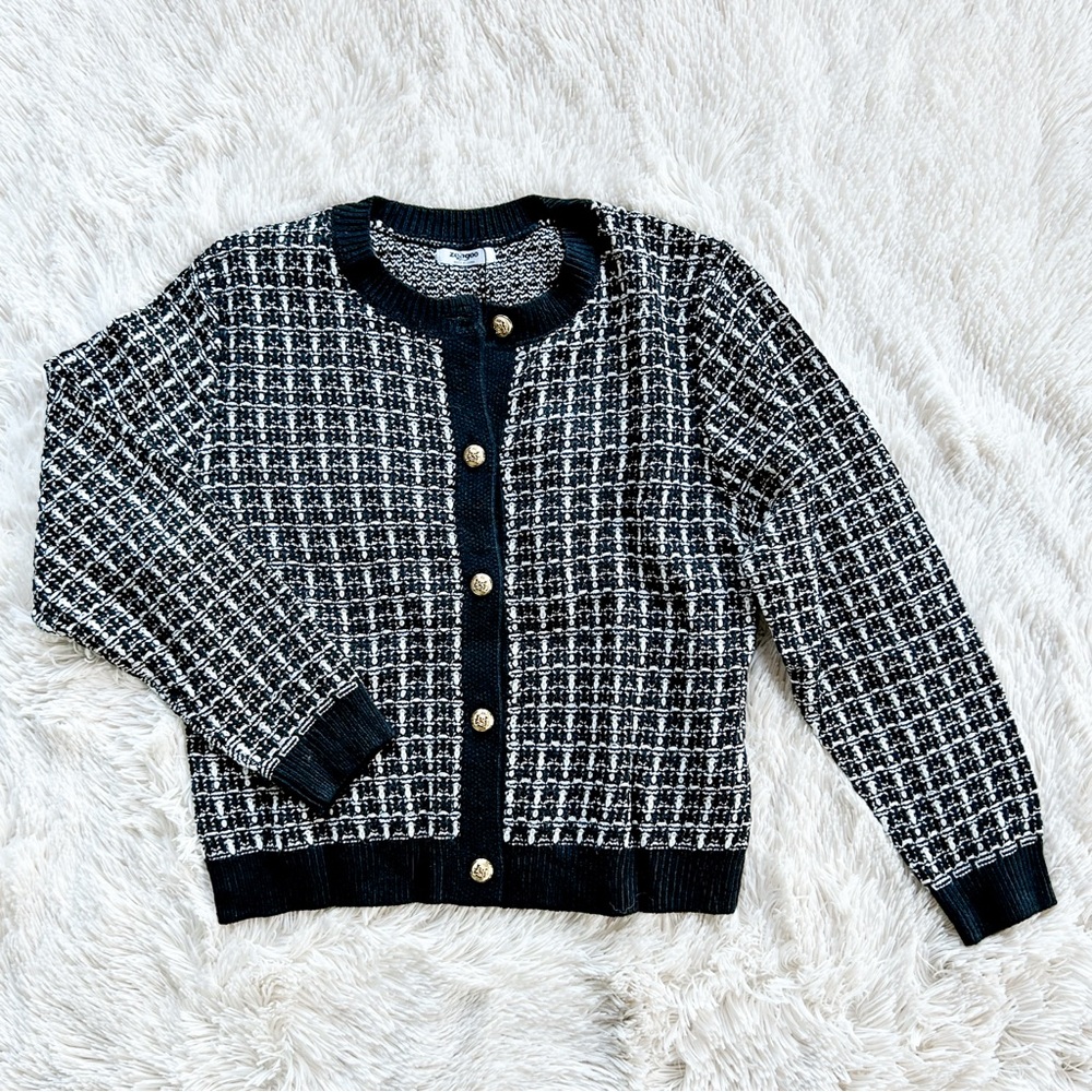 Black & White Cardigan